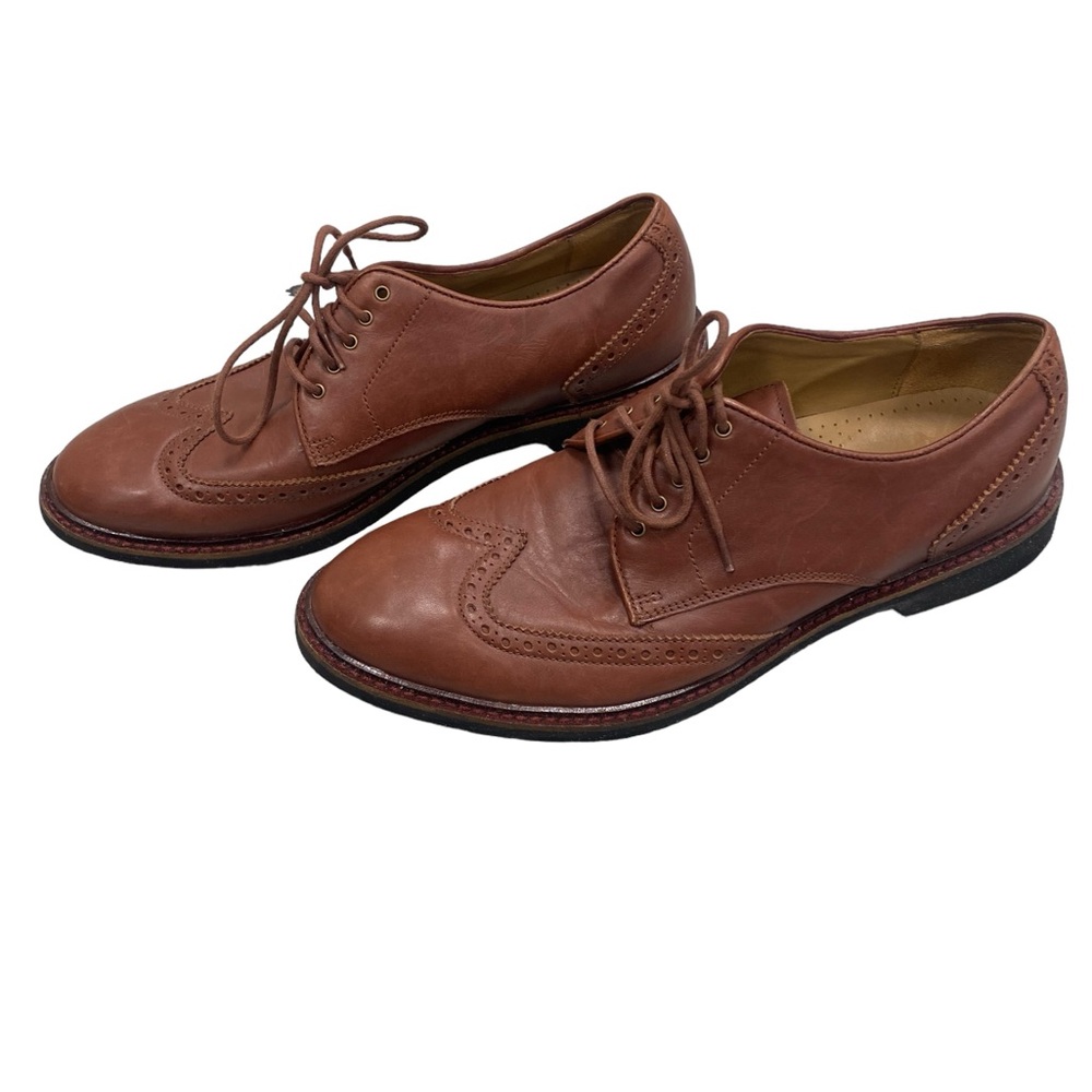 COLE HAAN | Tan Leather Wingtip Dress Shoes | Men’s Size 9